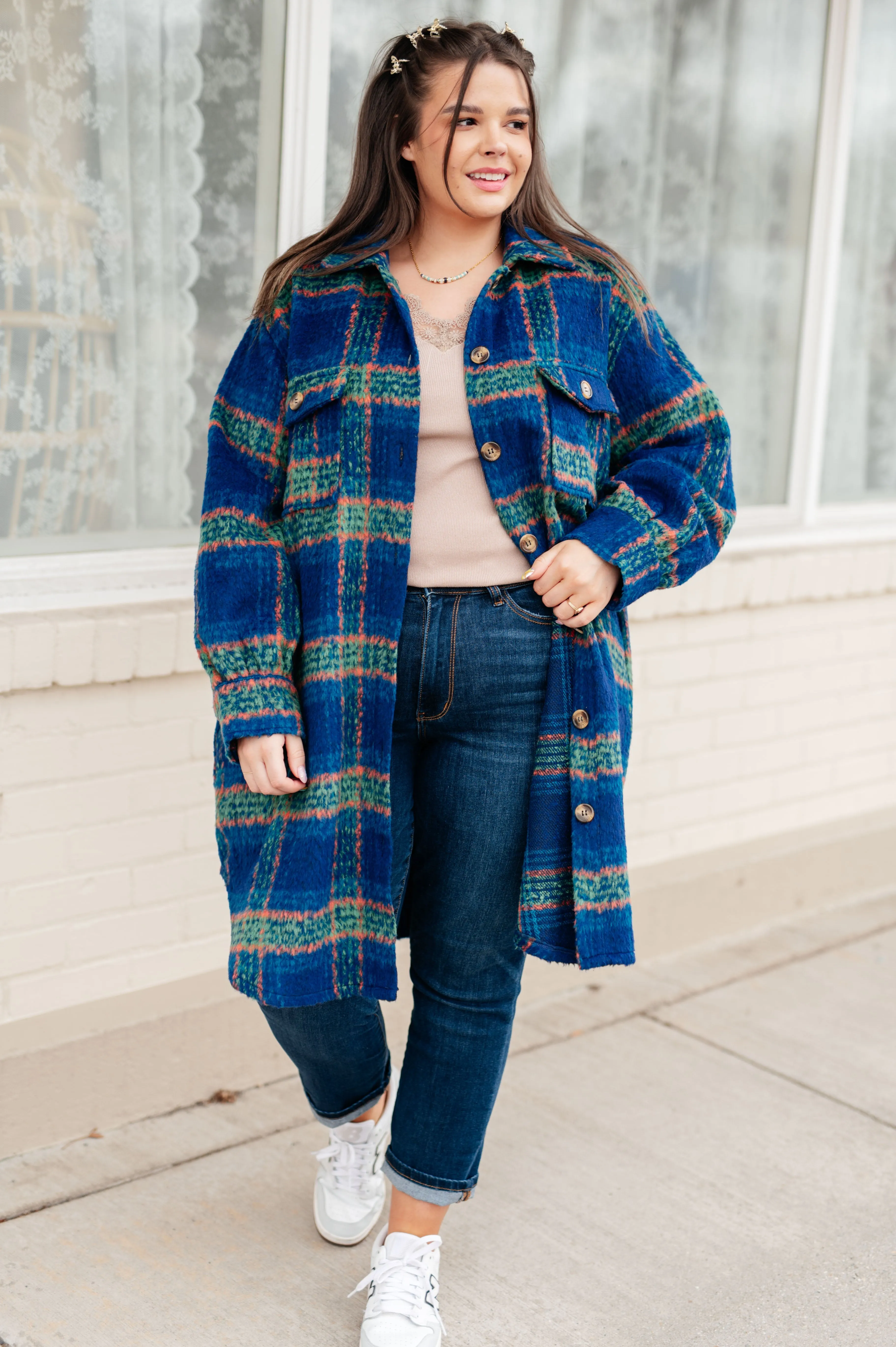 No Tears Plaid Coat - 2/23