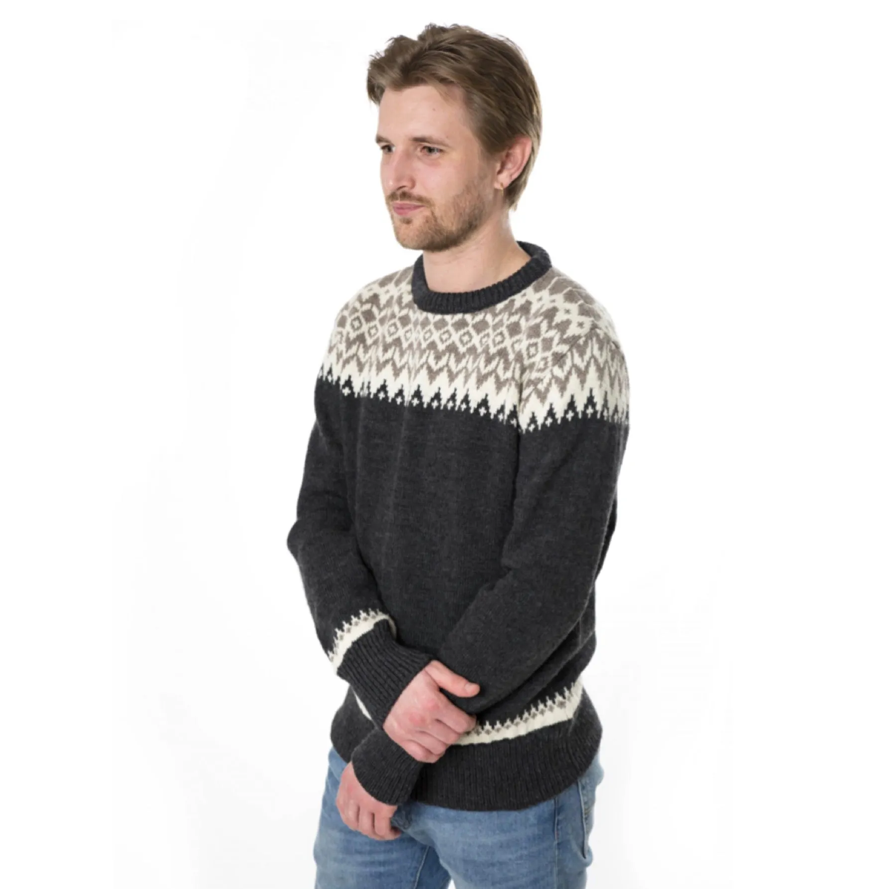 Norweger Pullover Alp anthrazit