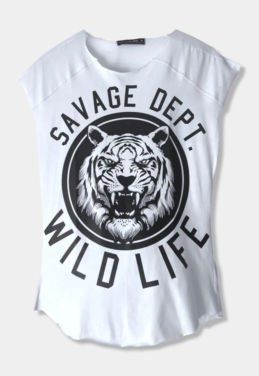 Printed Sleeveless T-Shirt