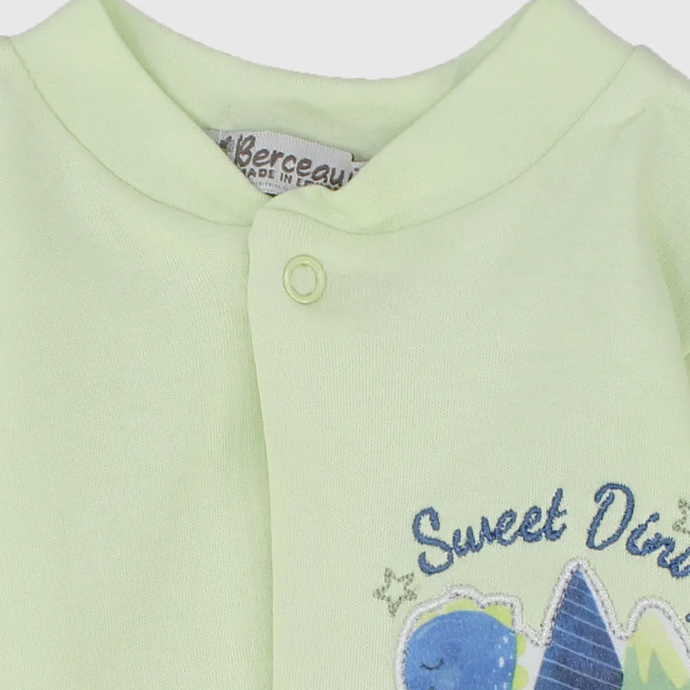 "Sweet Dino" Long-Sleeved Footless Onesie