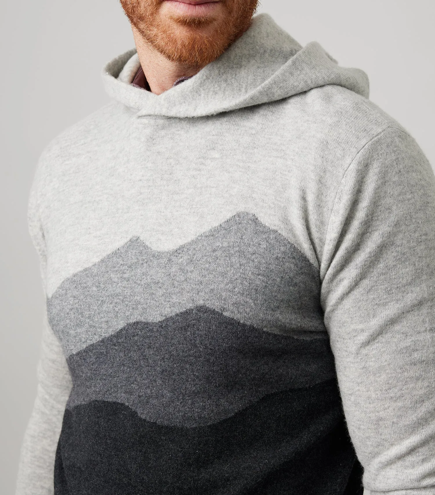 Sero Cashmere Hoodie - Mountainscape