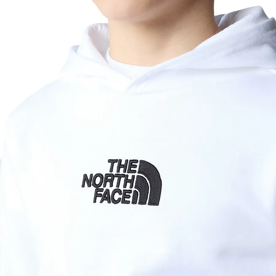 The North Face boys' hoodie in light cotton NF0A89PRFN4 white