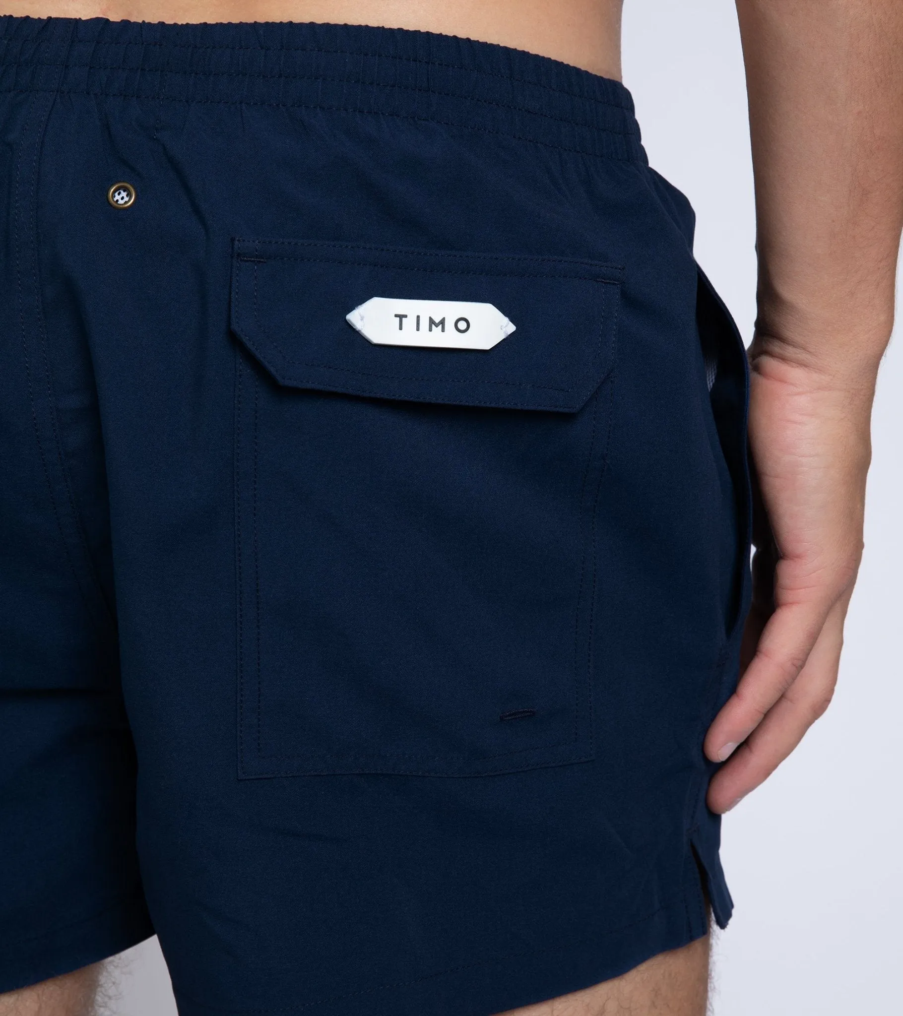 Timo Prep Nylon Swim Shorts: Navy