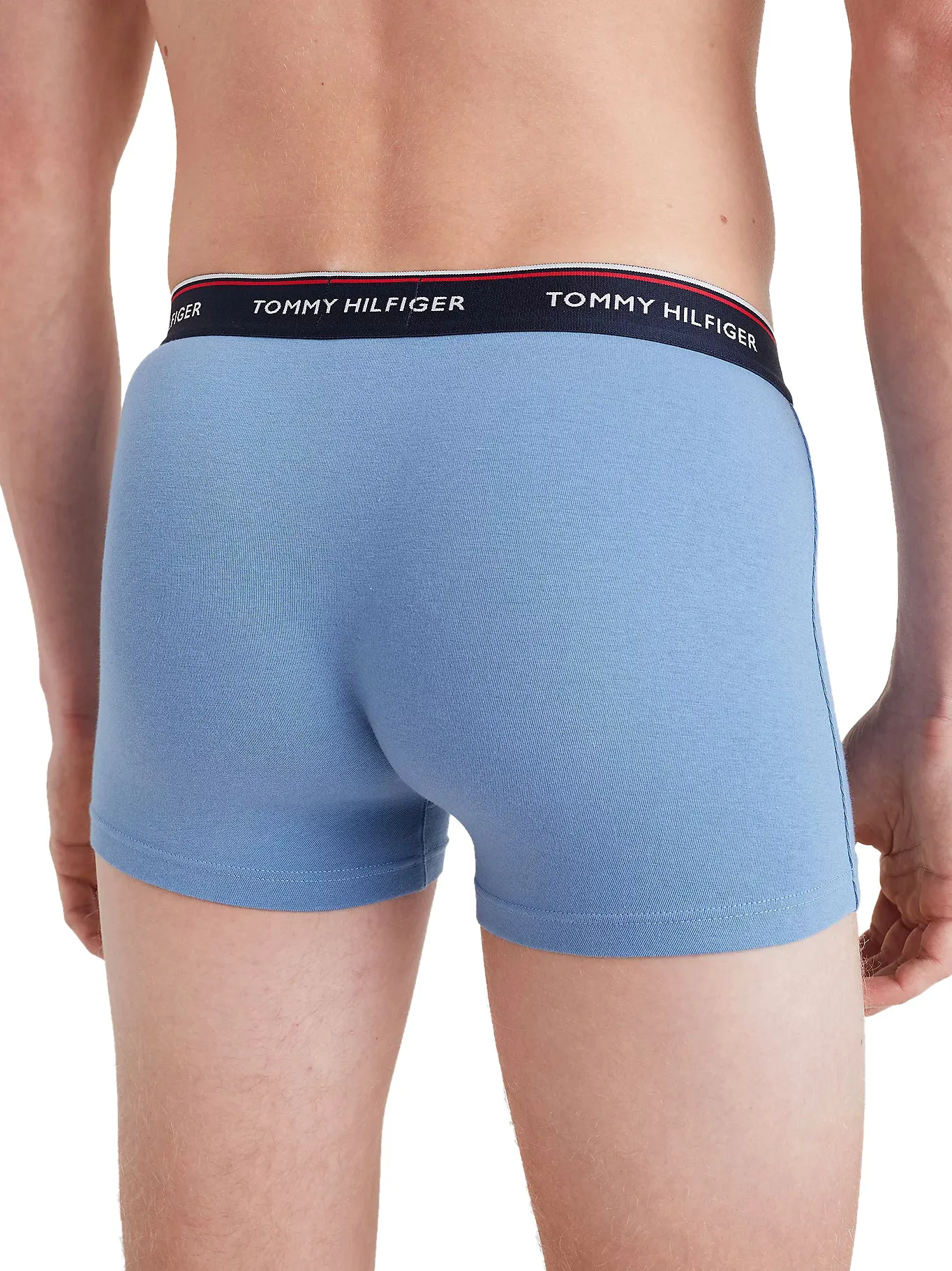 Tommy Hilfiger Mens Boxers/Trunks 'Premium Essentials Contrast Waistband' 3 Pack