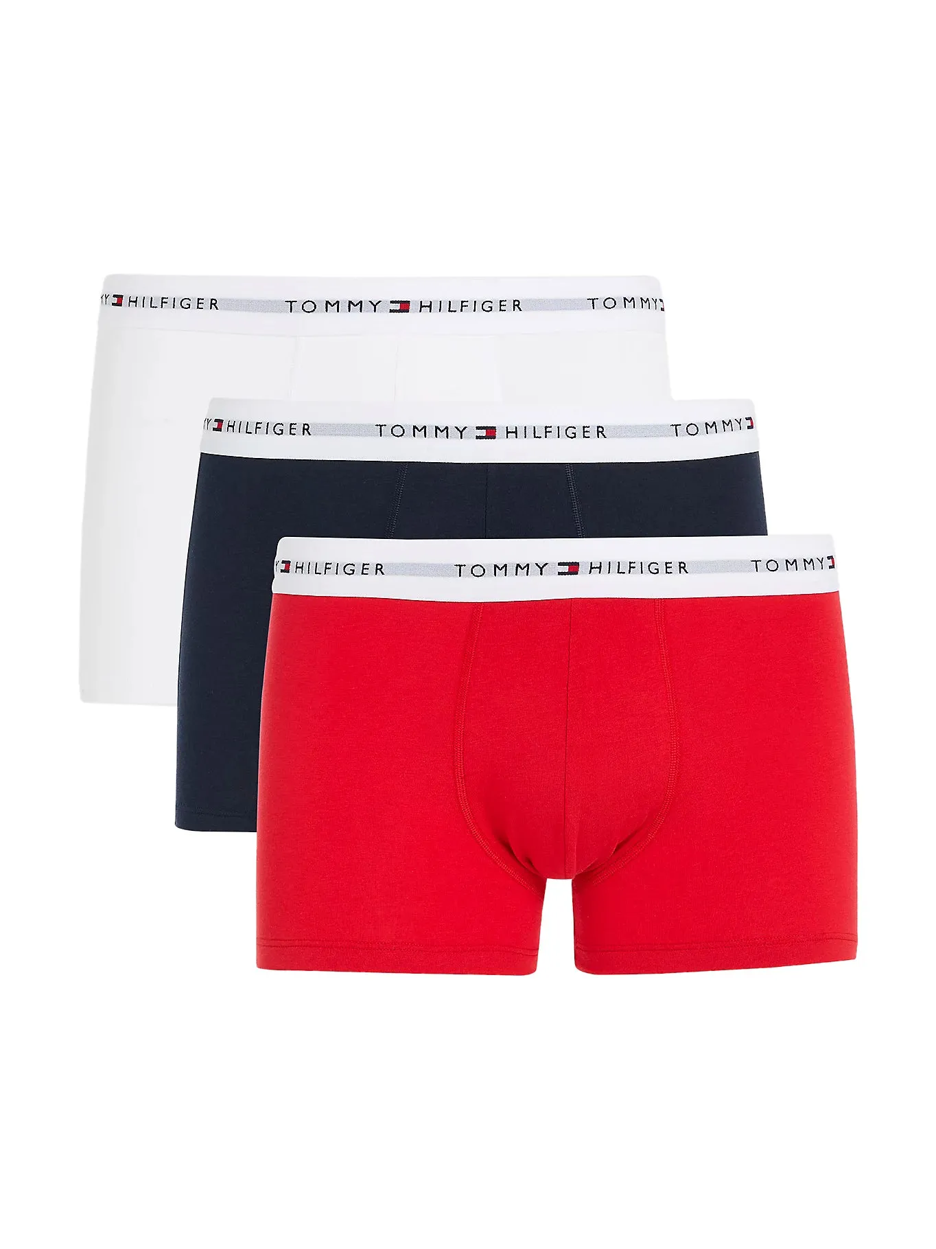 Tommy Hilfiger Mens 'Essential' Repeat Logo Boxer Trunks (3-Pack)