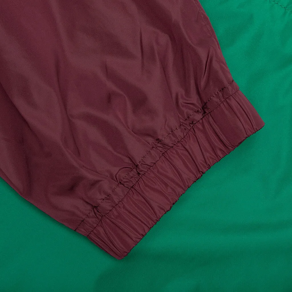 Track Jacket - Camel/Maroon/Green