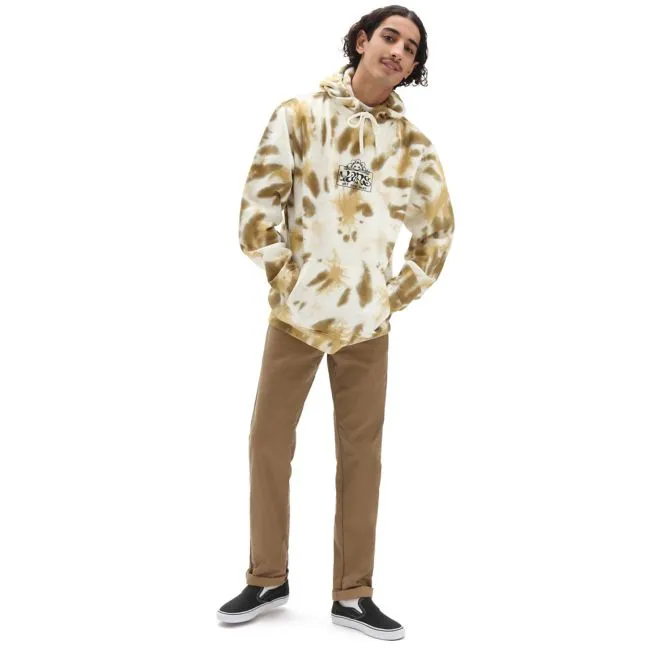 Vans Men's Look Ahead Tie Dye Po Nutria Hoodie VN0A5KEFZBN1 Beige