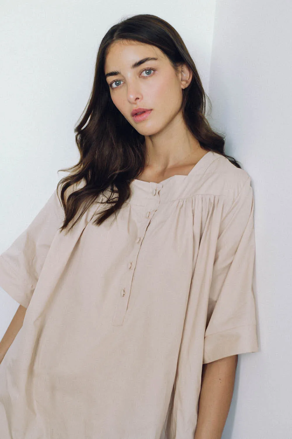 Vitoria Nightgown in Dusty Pink