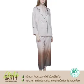 Wacoal Sleepwear ชุดนอนแขนยาว ขายาว ทรงแฟชั่น รุ่น WN7E46 สีเบจ (BE)