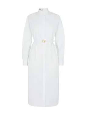 White poplin dress