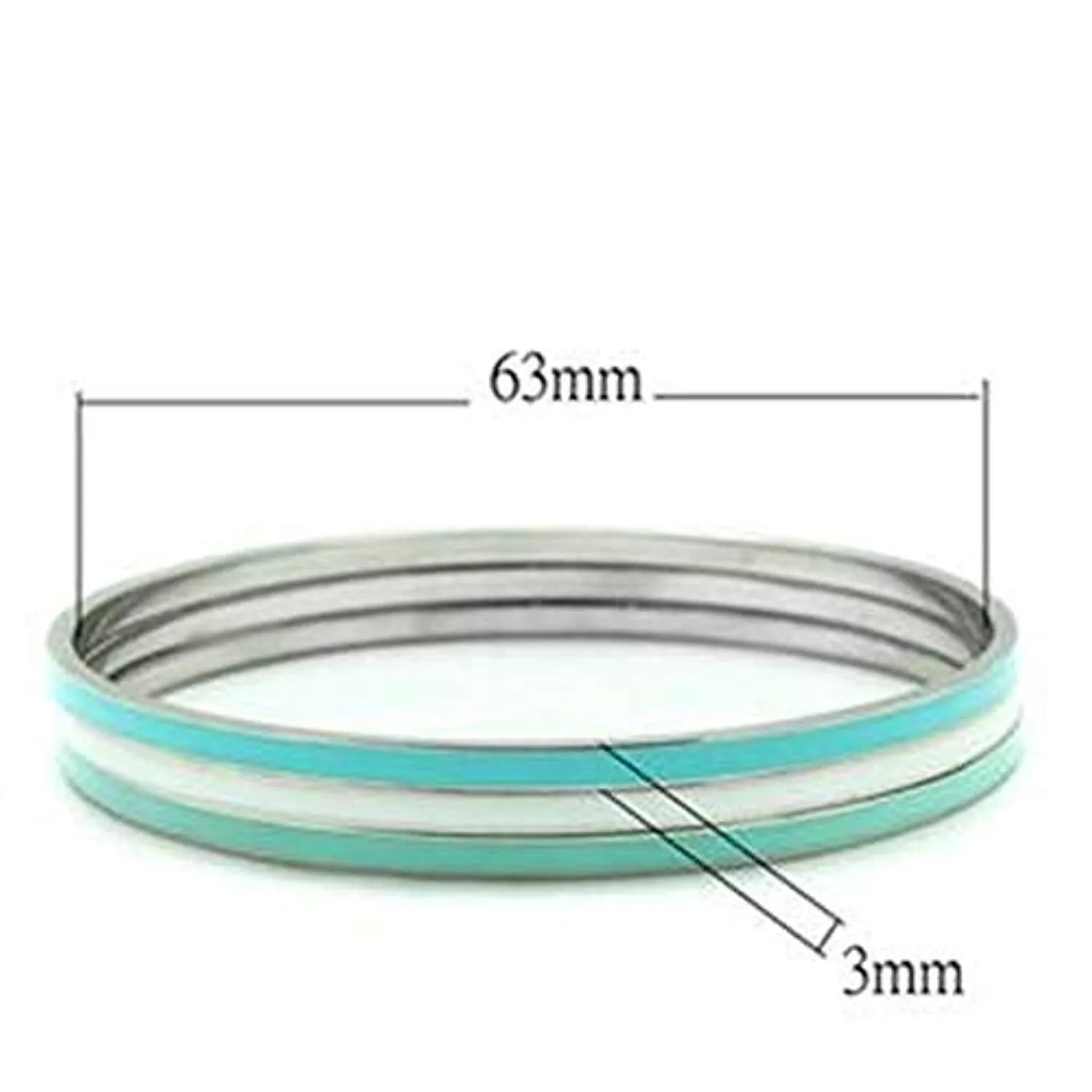 WildKlass Stainless Steel Bangle High Polished (no Plating) Women