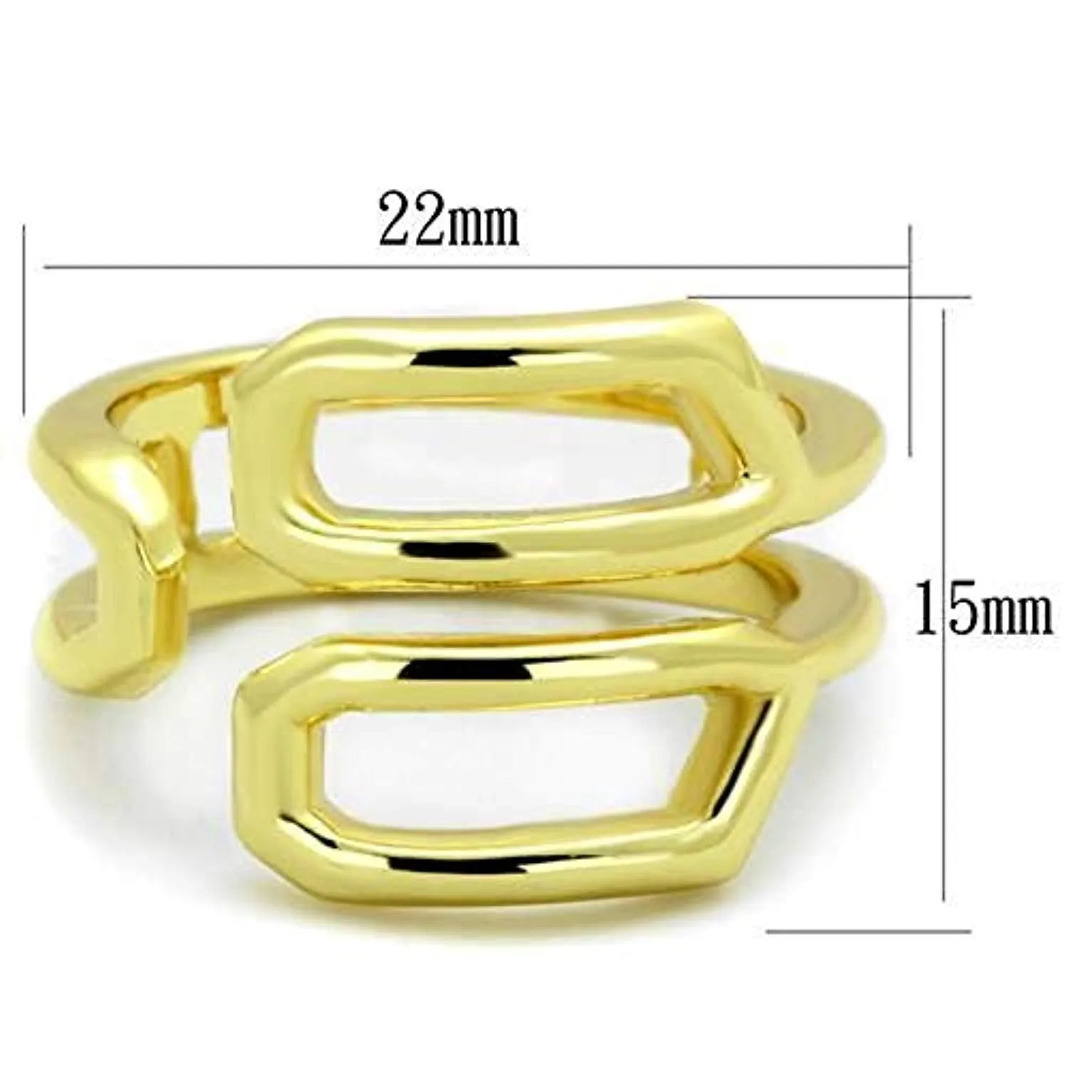 WildKlass Stainless Steel Ring IP Gold Women