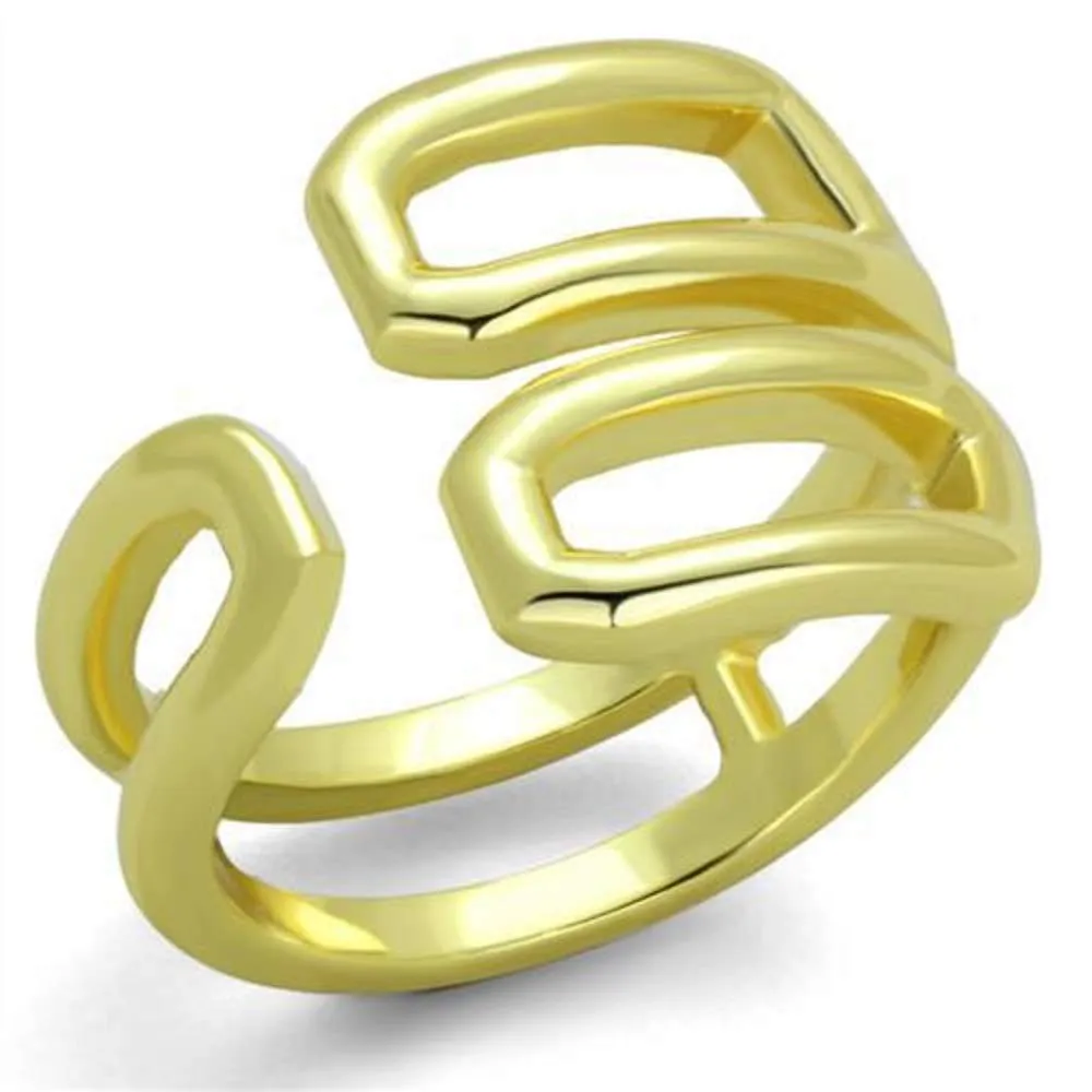 WildKlass Stainless Steel Ring IP Gold Women