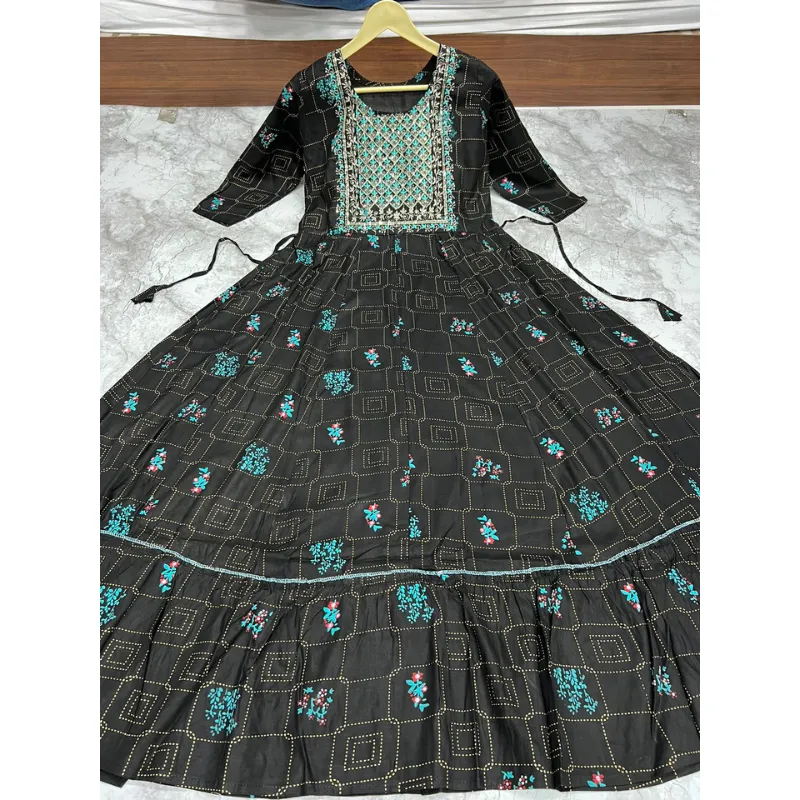 Women Embroidery Party Wear Gown