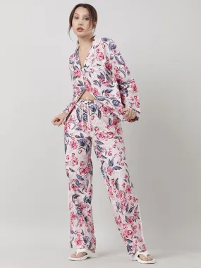 Women Floral Sleepwear Pants