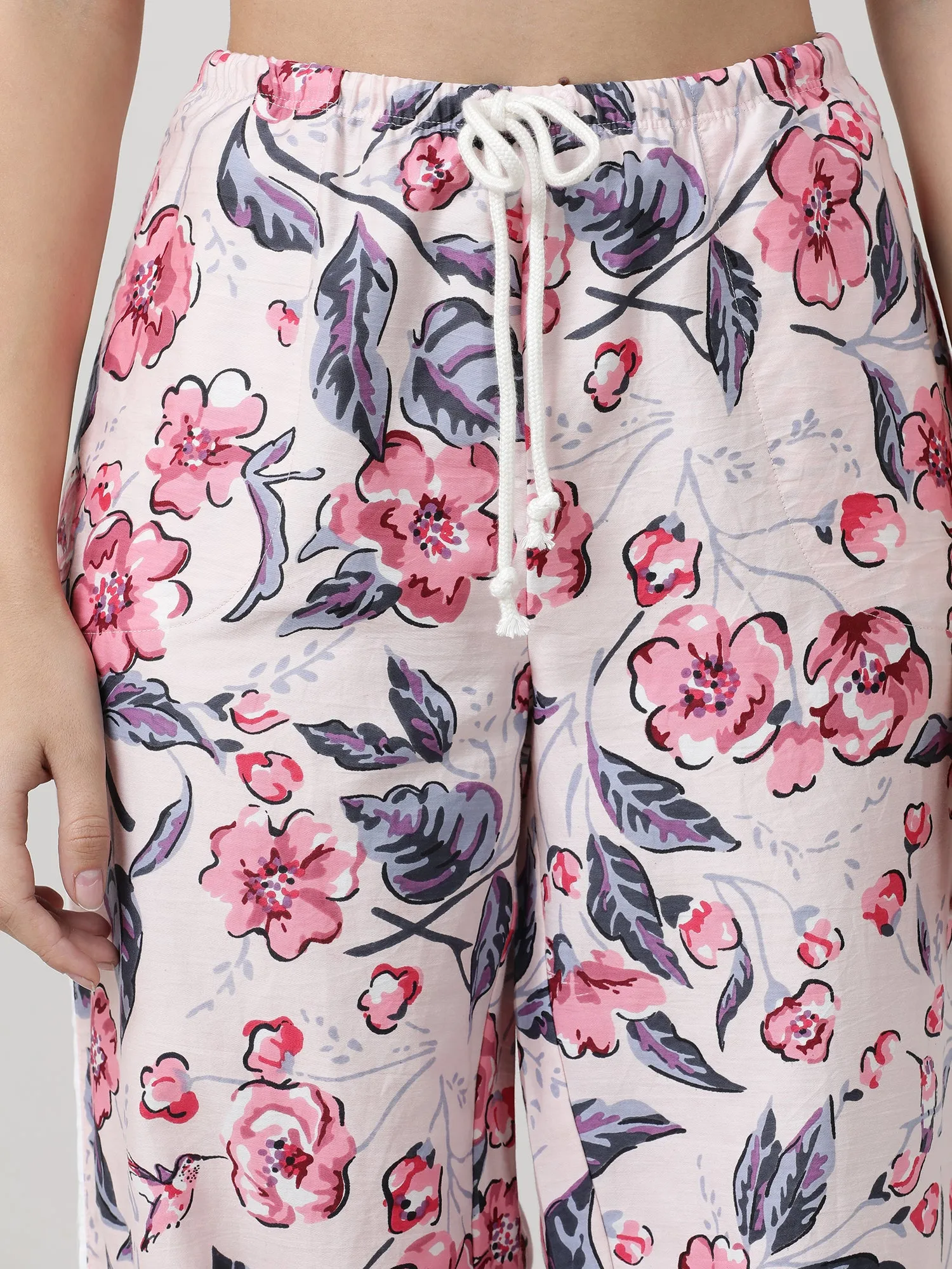 Women Floral Sleepwear Pants