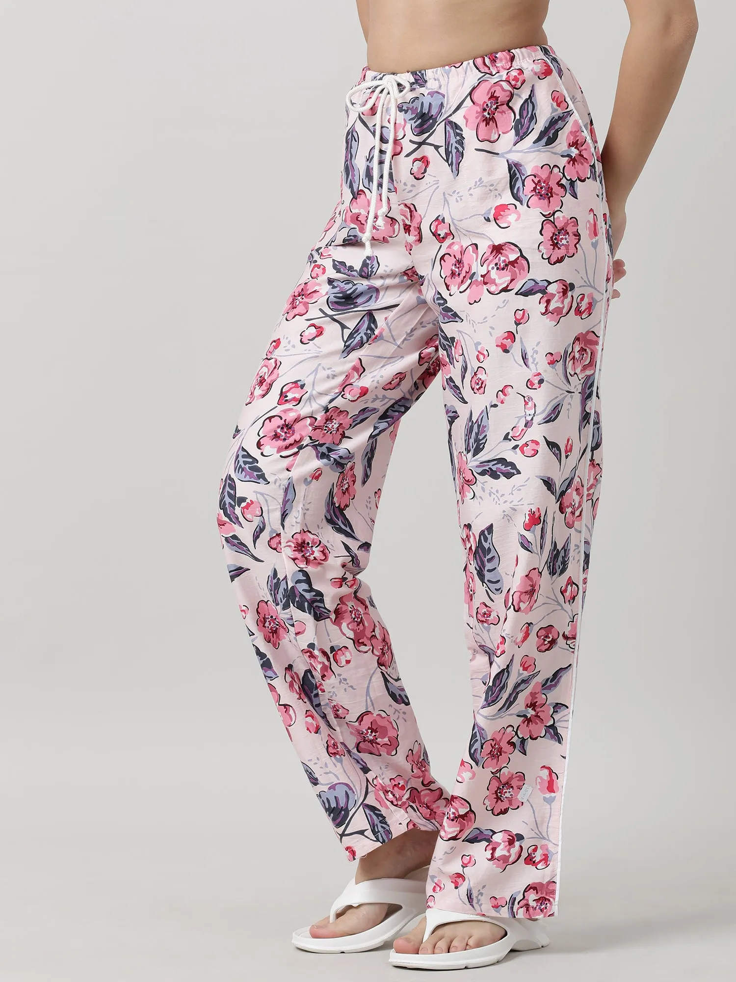 Women Floral Sleepwear Pants