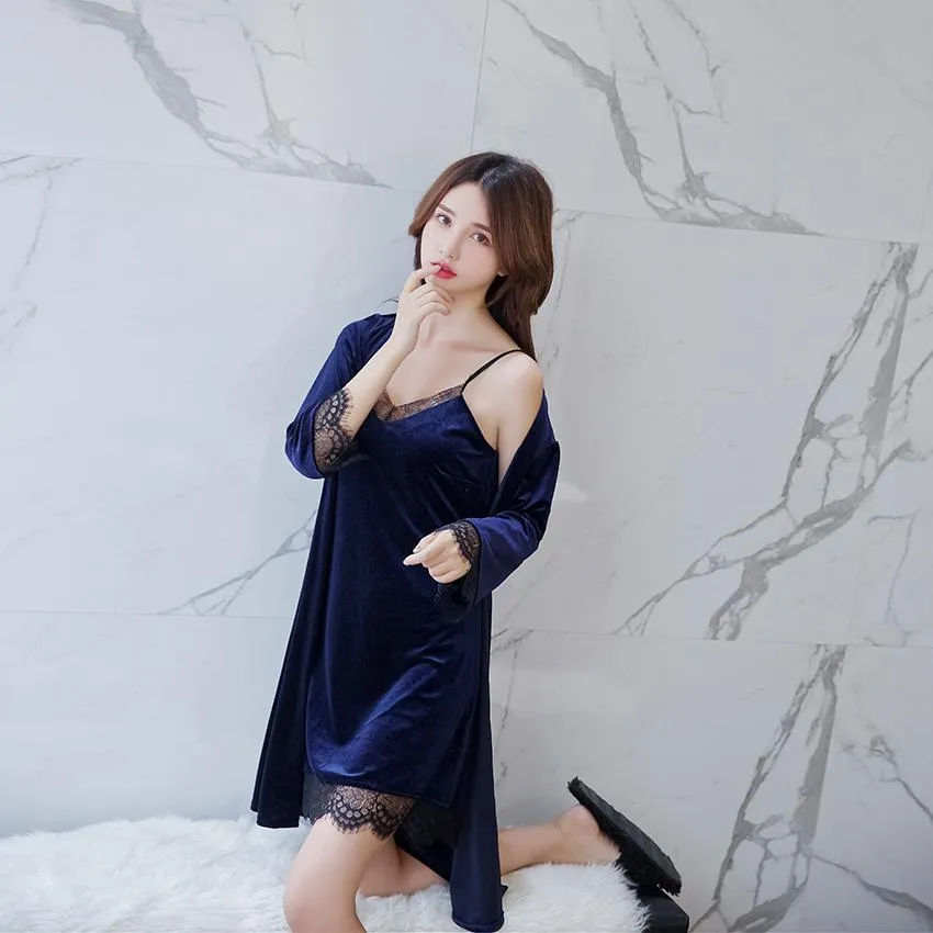 Women Sleepwear Home Wear Sexy Female Nighty Nightgown