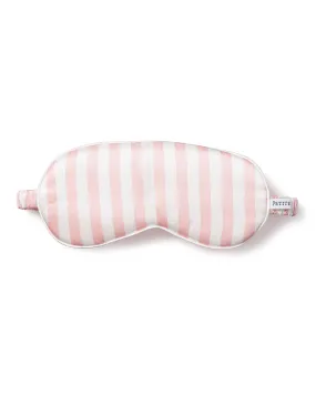 Women's Silk Sleep Mask in Pink Stripe